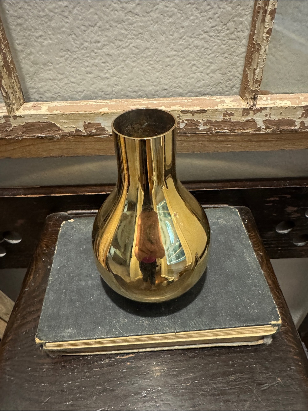 Georg Jensen CAFU Vase, Stainless Steel / 18 Carat Gold